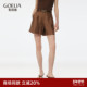 歌莉娅天丝短裤 子1E5C1A080 小个子高腰裤 女夏季 流行穿搭2025新款