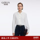 歌莉娅白衬衫 高级通勤上衣1ECC3E100 高知穿搭法式 女2025新款 秋季