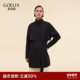 秋季 首降5折 歌莉娅立领羊毛风衣女2025新款 英伦风穿搭高级感外套