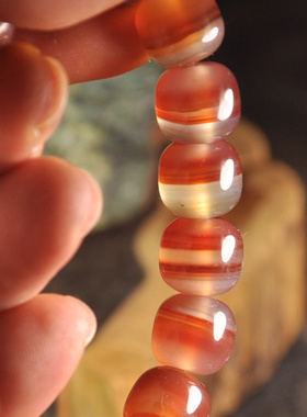 精品红缟玛瑙手链未优化男款女款