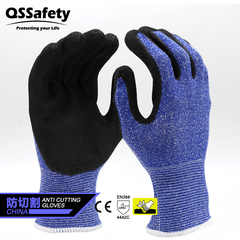 găng tay bảo hộ 3m Găng tay chống cắt và chống mài mòn 5 cấp Hangjing dùng để cắt cơ khí, làm vườn, giết mổ, cắt và xử lý, găng tay bảo hộ lao động bảo vệ dây găng tay thợ hàn găng tay chống cháy