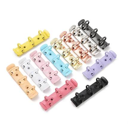 3孔A9活页夹迷你DIY彩色方便拆卸A8