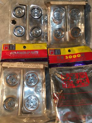 四驱车拼装车配件模型19112轻量合金车轮套件夺冠车队超双钻15164