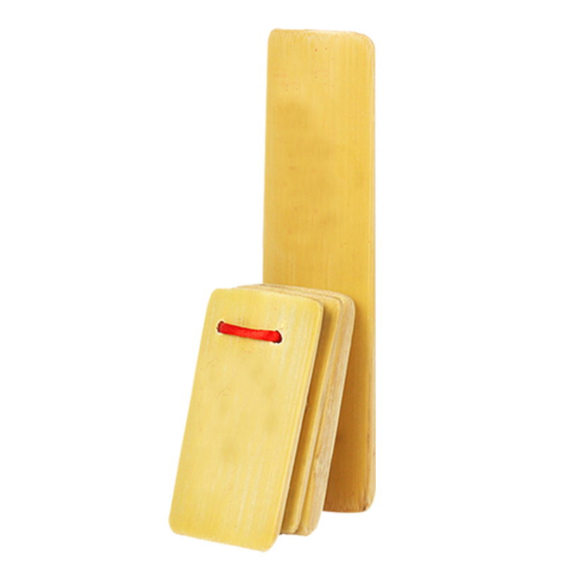 T 白竹快板儿童响板四片小快板锻炼宝宝入门表演初学小快板