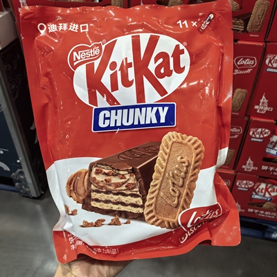 开市客代购 雀巢奇巧饼干牛奶巧克力456g 含焦糖风味饼干酱