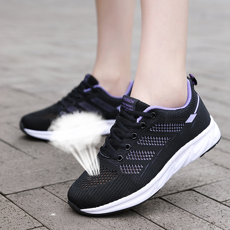 夏季女鞋镂空单网孔眼透气网鞋学生轻便跑步运动鞋子潮鞋百搭单鞋