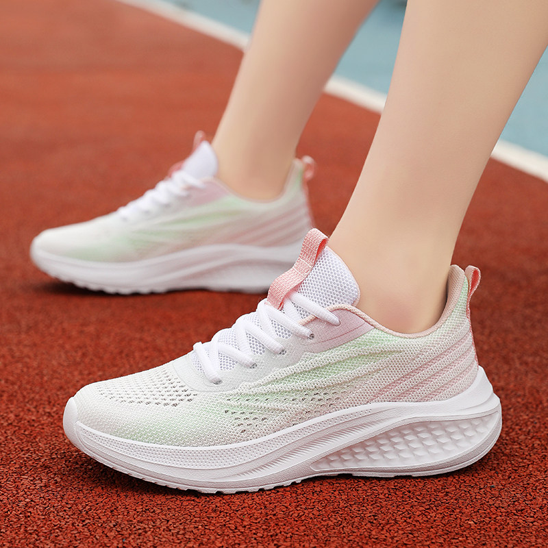 夏季女鞋运动鞋镂空单网面跑步鞋减震轻便薄款软底透气休闲旅游鞋