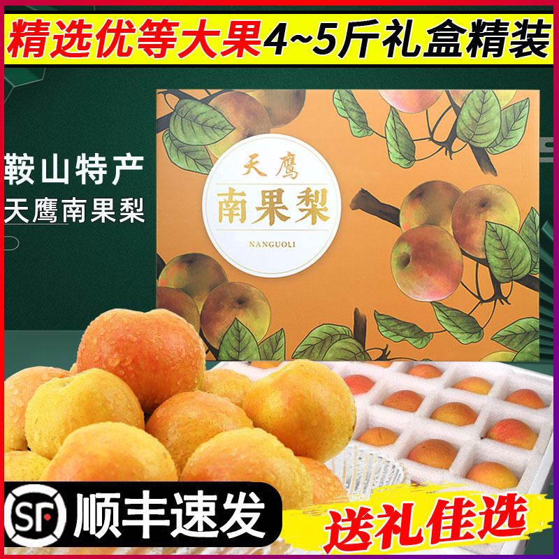 天鹰南果梨海城南国梨优等礼盒装鞍山特产皮薄汁多中秋优选果