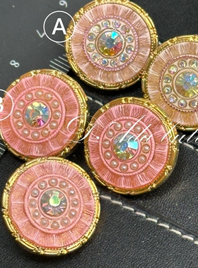 H48-21mm可爱的华丽钮扣 手工制作原创设计 日本订制款