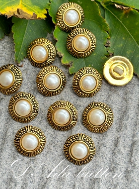 jp35 15mm日式欧洲风格复古钮扣 皇室的光阴