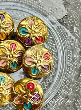 H30 25mm日系美少女手工复古钮扣 代表月亮的你