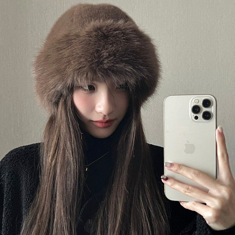 毛绒地主帽女秋冬新款防寒保暖帽子东北盆帽护耳帽显脸小渔夫帽潮,服饰配件/皮带/帽子/围巾,帽子,淘宝优惠券,粉丝福利购,淘宝优惠卷