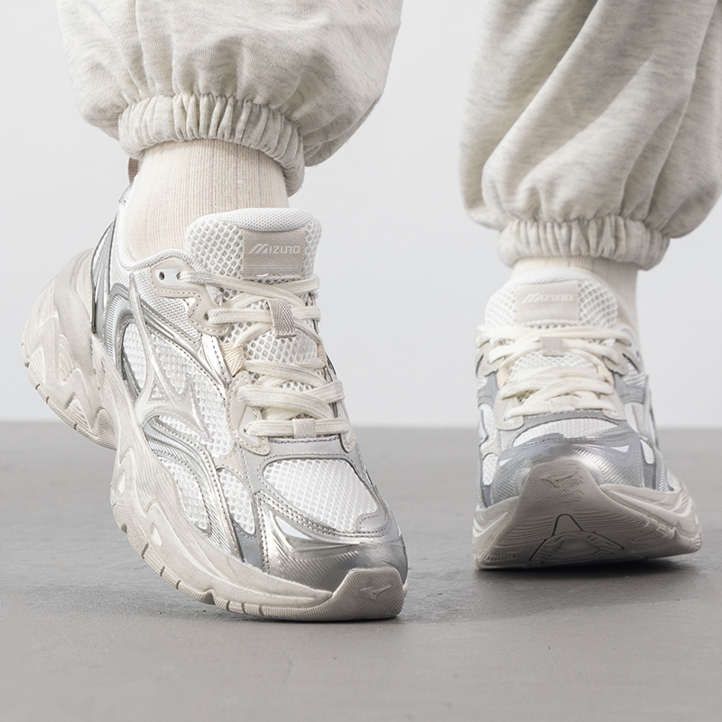 美津浓2025春季Trainer2KV2复古厚底跑鞋男女款运动休闲鞋
