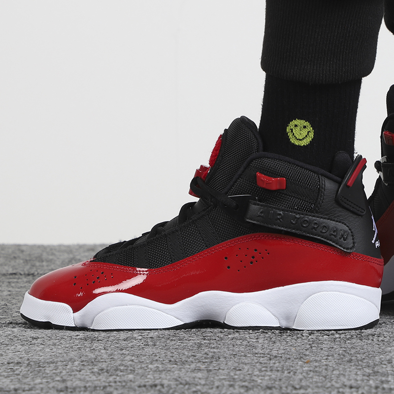 nike air jordan 6女鞋黑红公牛 六冠王 aj6运动篮球鞋323419-060