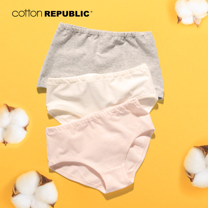 儿童内裤棉花共和国宝宝女三角6岁7岁女孩学生底裤微型窗平角裤