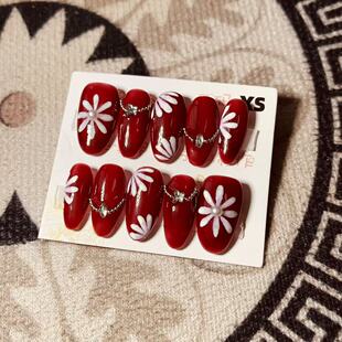 【D1047】中椭圆XS号 穿戴甲美甲光疗甲指甲片新娘甲假指甲贴片