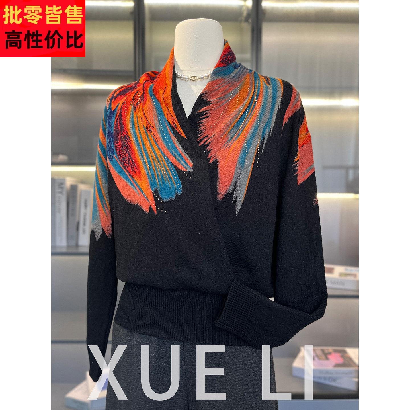 妈妈复古针织打底衫中年女装春装新款长袖上衣中老年春秋时尚毛衣