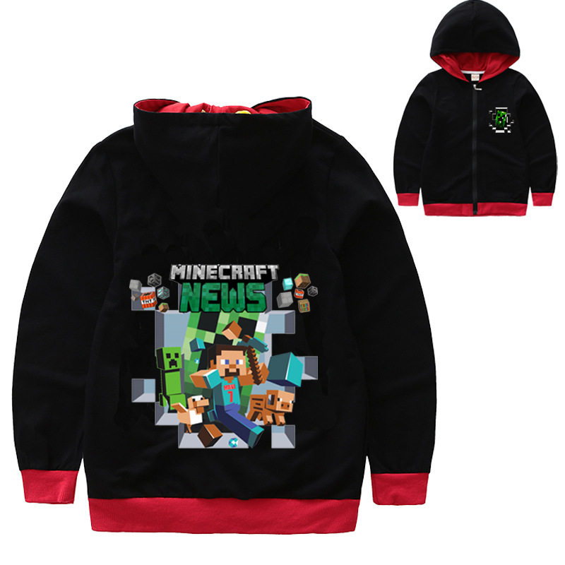 春秋儿童卡通ＭＣ我的世界苦力怕连帽上衣外套男童卫衣裤两件套潮