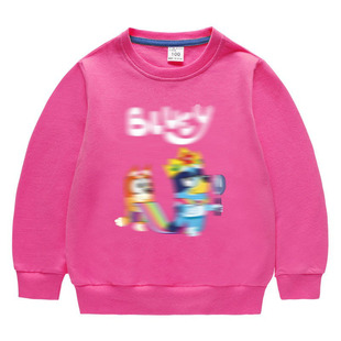 2026春秋新款男女童卫衣卡通狗狗不鲁伊儿童长袖纯棉圆领上衣运动