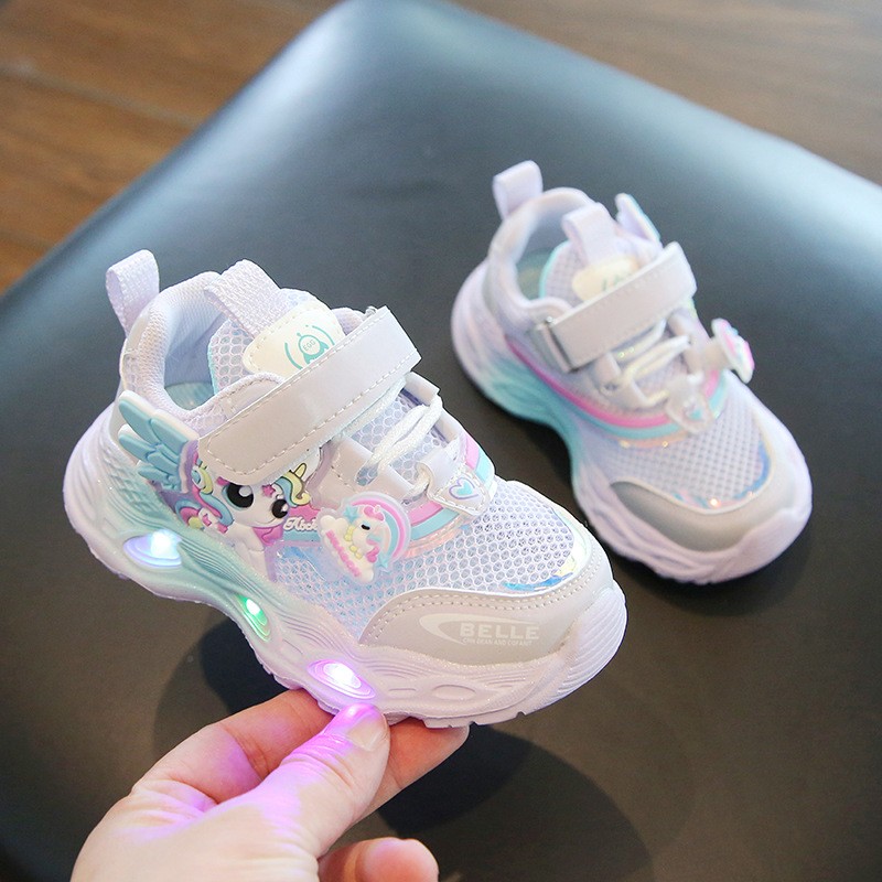 女童小马宝莉闪灯运动鞋