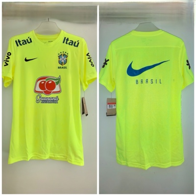 BV6709正品耐克NIKE巴西队足球训练比赛服DIY短袖速干透气T恤
