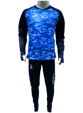 SJ21860运动潮牌soccer junky足球狗长袖儿童训练收腿裤运动套装