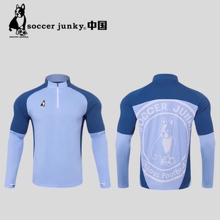 SJ26A01足球狗soccerjunky半拉链长袖运动休闲针织梭织卫衣训练服