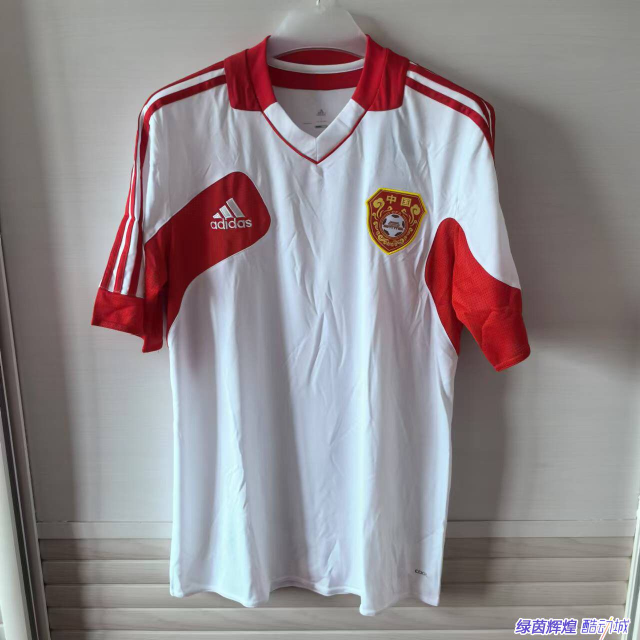 X17557阿迪达斯ADIDAS中国国家队球员版球衣国足短袖足球比赛服