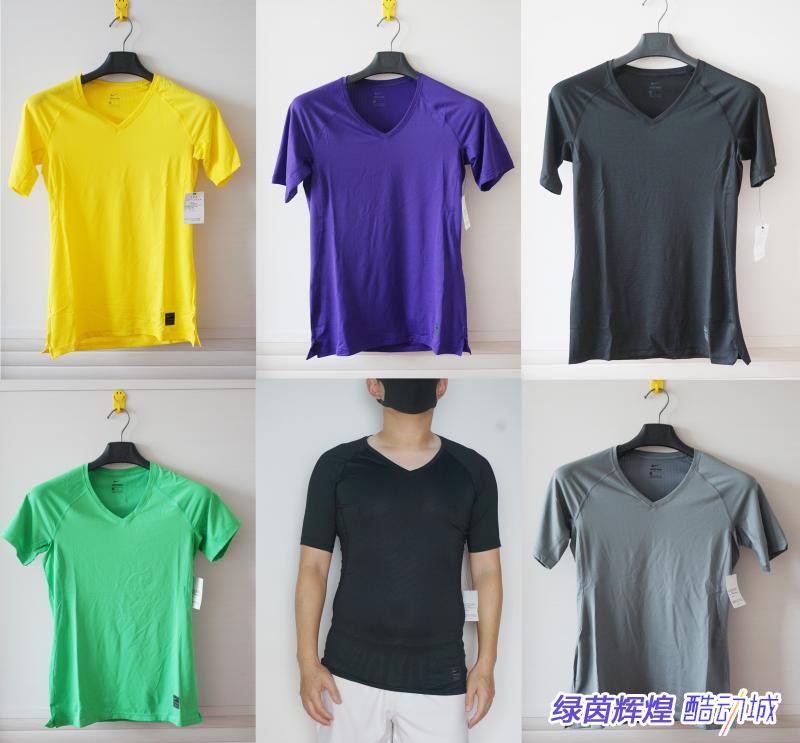 927210正品耐克NIKE PRO速干针织短袖运动训练服健身上衣紧身衣