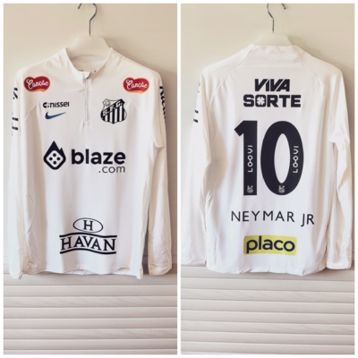 DO7877正品耐克NIKE足球训练T恤DIY内马尔桑托斯广告版半拉链卫衣