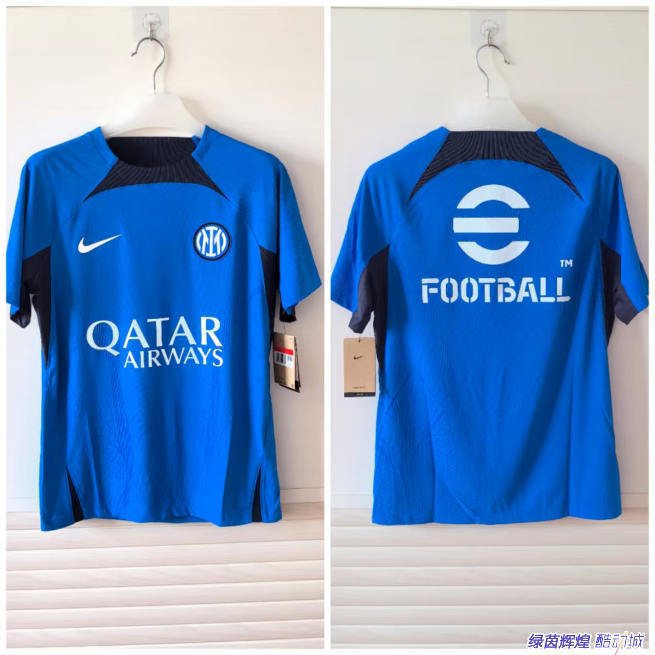 DR0668耐克NIKE ADV球衣DIY足球训练服国际米兰国米短袖运动T恤