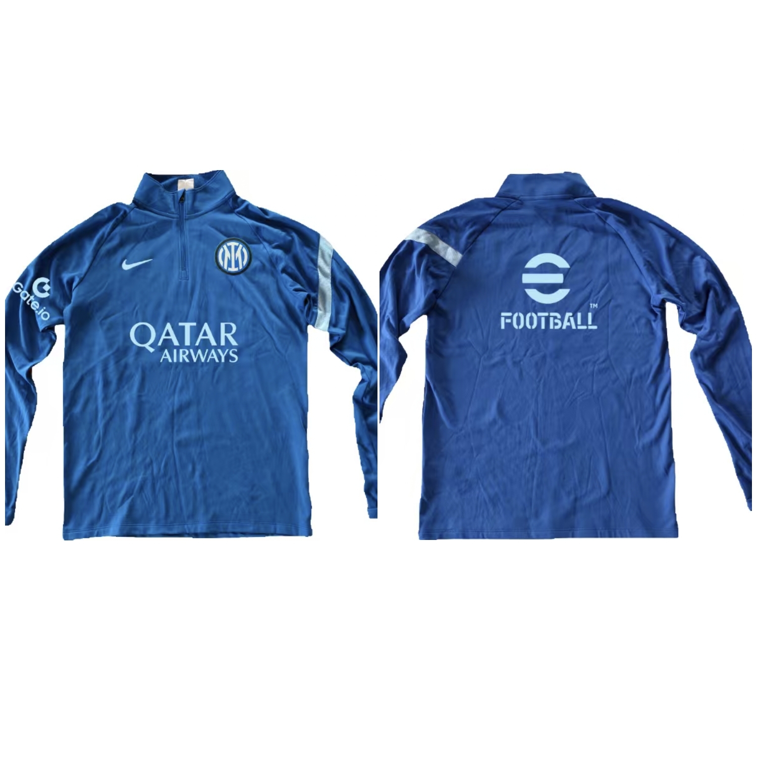 DB8655正品耐克nike半拉链足球训练服DIY国米国际米兰运动卫衣