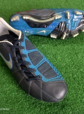 385426耐克NIKE正品T90 LASER III FG袋鼠皮长胶钉天然草足球鞋