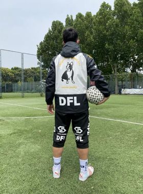 CP21871运动潮牌soccerjunky足球狗夹克拉链外套训练男风雨衣