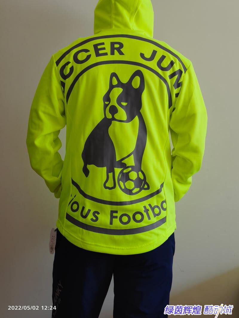 SJ22A11足球狗soccerjunky运动拉链卫衣连帽衫训练潮流男夹克外套