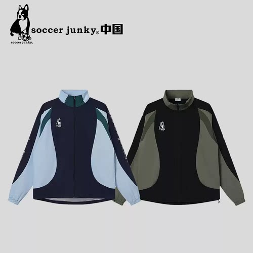 SJ26D08足球狗soccer junky梭织风雨衣运动连帽外套潮牌休闲夹克
