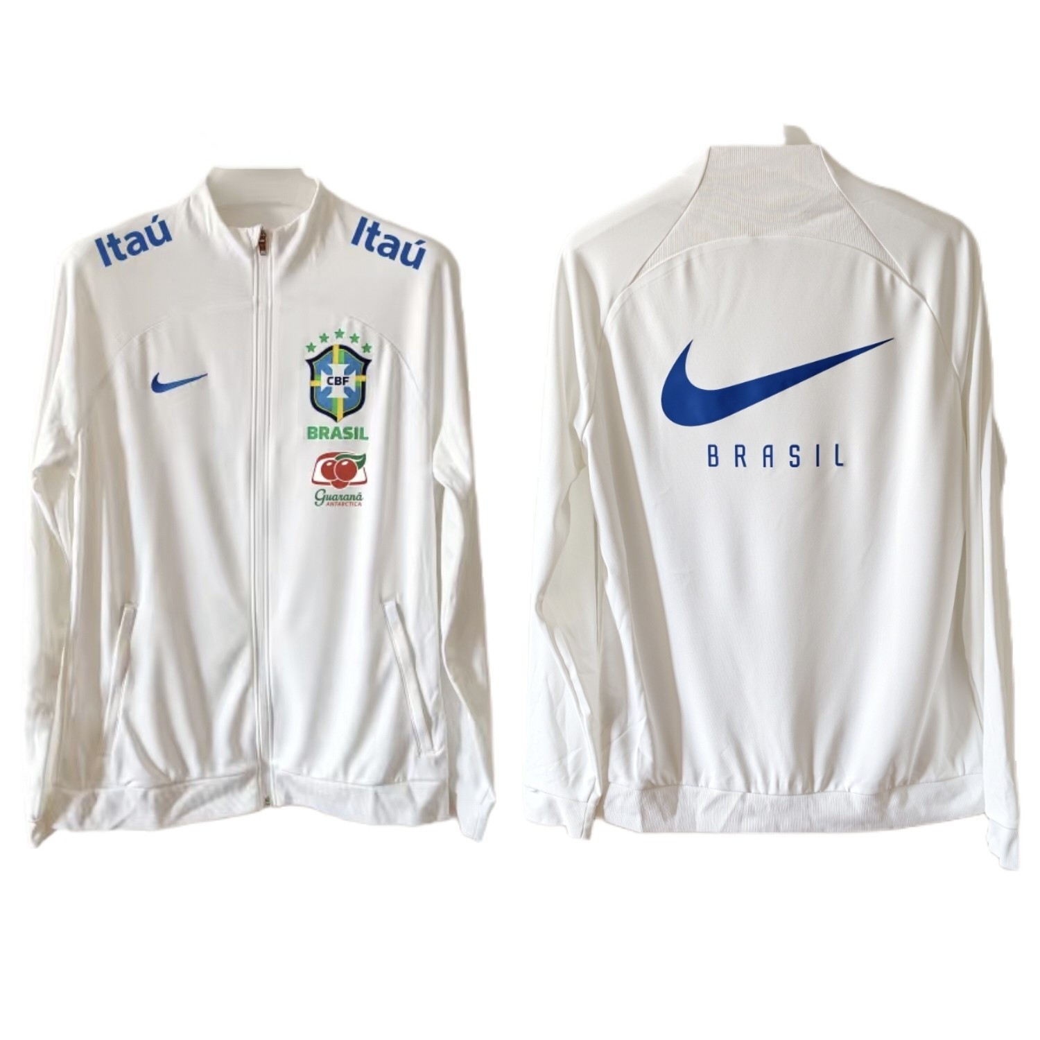 DO7913正品耐克NIKE足球出行服DIY巴西队N98拉链针织I96夹克外套