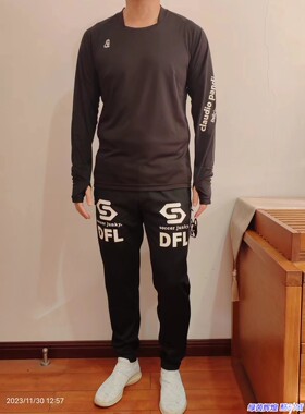 CP23D07潮牌足球狗soccer junky防晒透气速干运动T恤长袖训练服