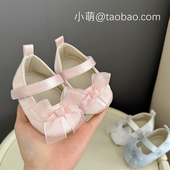 软底学步鞋 春夏婴儿鞋 12个月周岁女宝透气舒适蝴蝶结公主鞋