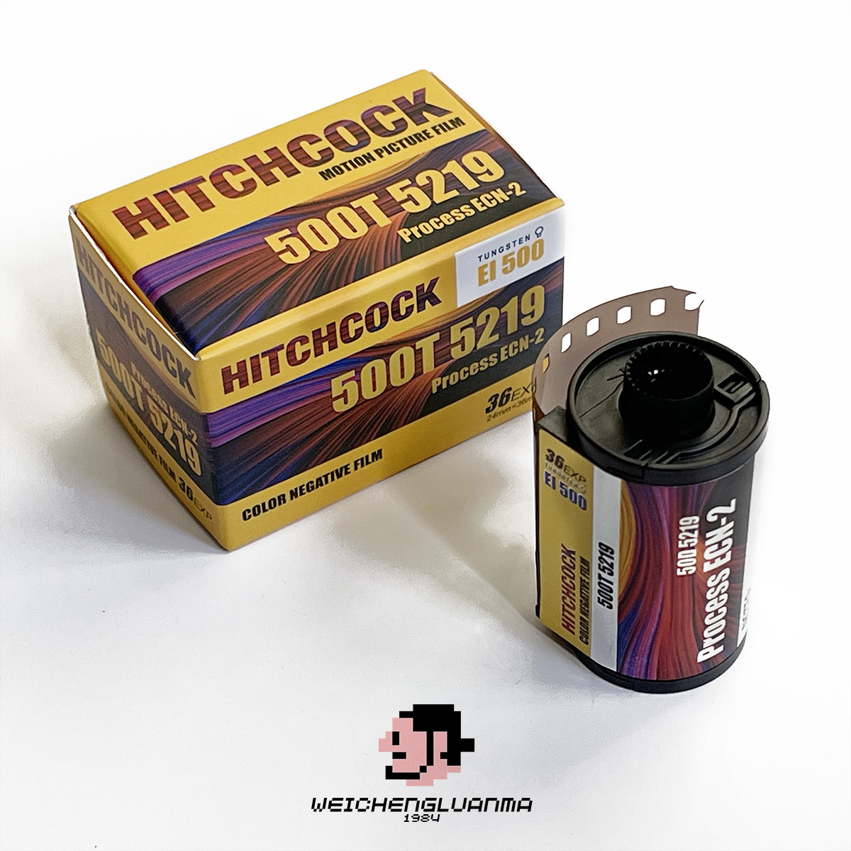 希区柯克5219彩色电影135胶卷500t感光度ecn2冲洗hitchcock