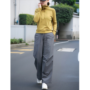 工裝 女高彈寬松小個子顯瘦百搭款 休閑長褲 傘兵褲 女款 褲 2025初秋款