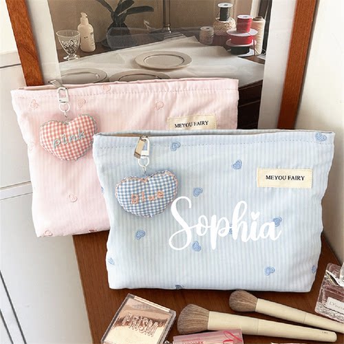 Custom Makeup Bag 定制名字化妆包婚礼伴娘礼物包闺蜜生日礼物
