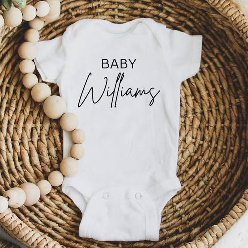 Custom Baby Onesie定制名字宝宝衣服新生儿连体衣哈衣新生儿礼物