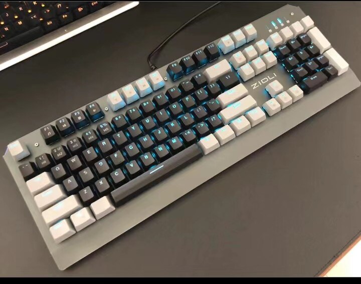 ZIDLI磁动力ZK5机械键盘电竞酒店吃鸡游戏网吧zk3 RGB一体手托LOL