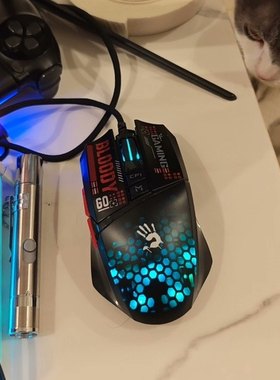 正品网吧款双飞燕血手幽灵ES36Q游戏鼠标RGB炫酷电竞游戏有线USB