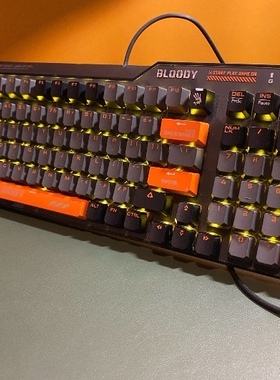 正品网吧款双飞燕f98静音版电竞游戏有线机械键盘台式电脑专用