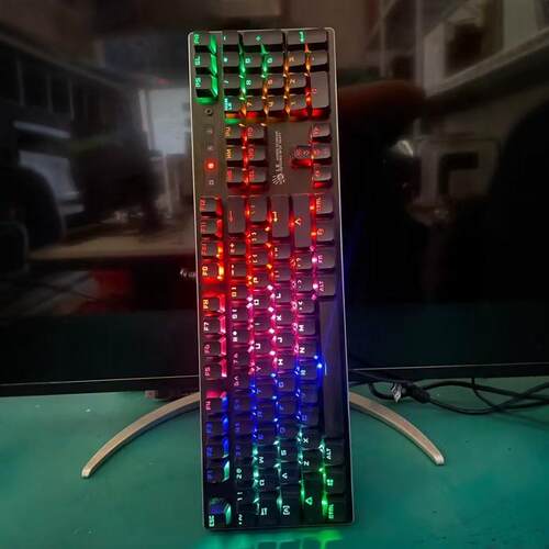双飞燕q820n青轴光轴插拔轴机械键盘混光电竞游戏专用单USB接口