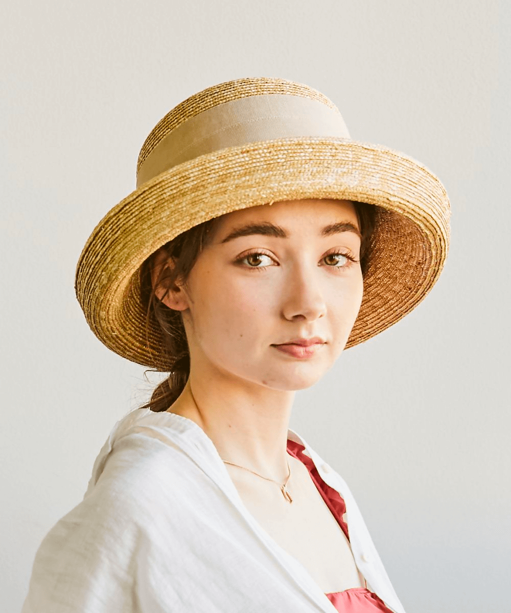 chapeau d o *override 大帽檐遮阳帽232060202 卷边草帽57.5cm