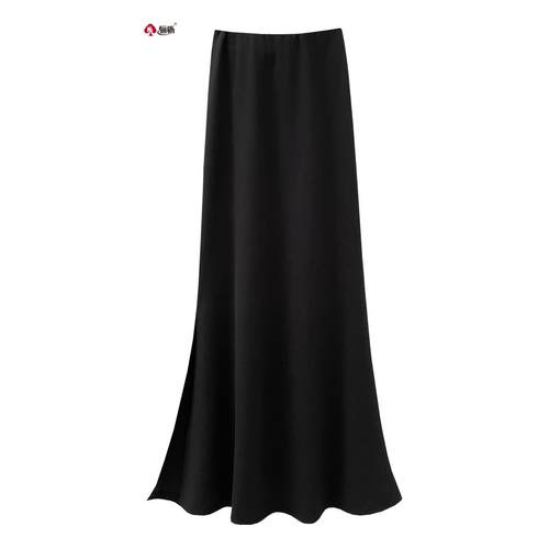 骊枥垂坠显瘦长开叉鱼尾裙半身裙