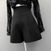 显瘦工装 通勤黑色阔腿裤 高腰四季 裤 短裤 白色百搭休闲西装 女春秋